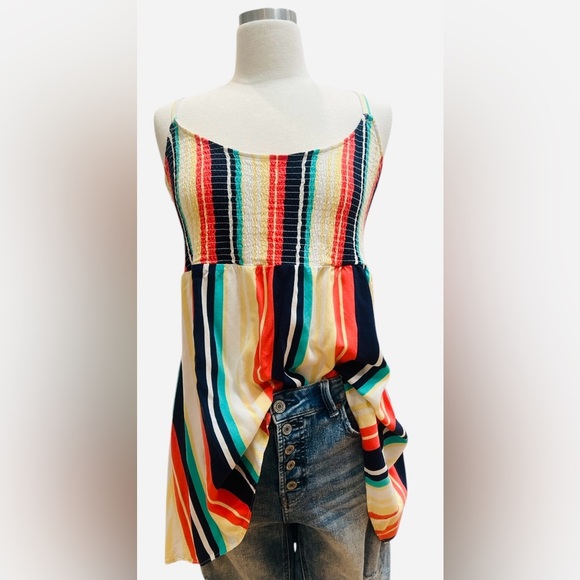 TORRID Tops - Torrid Multicolor Striped Tank Top
